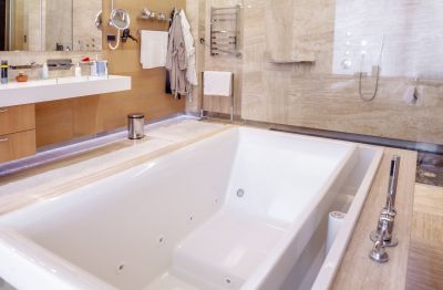 Refinished Bathtub in Luxury Bathroom